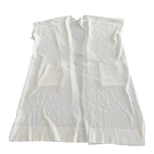 Very J . White open Front Cardigan Size Small