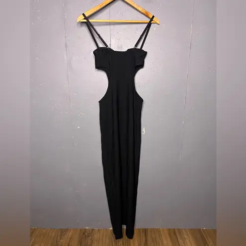 Edikted Ribbed Cut Out Cupped Maxi Dress (XS)