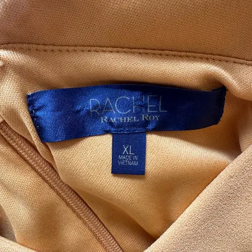 Rachael Ray Mustard Ruffle Midi Dress Yellow Size XL