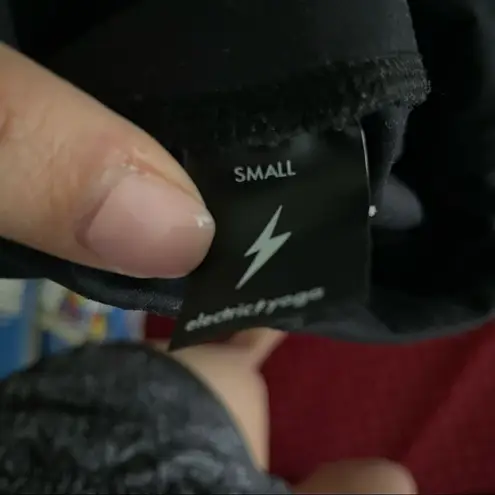 Electric yoga Essential Black Workout leggings- Size Small