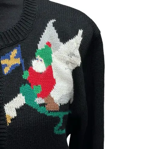 Susan Bristol Vintage 92' Holiday Sweater Women's Size Small Cardigan