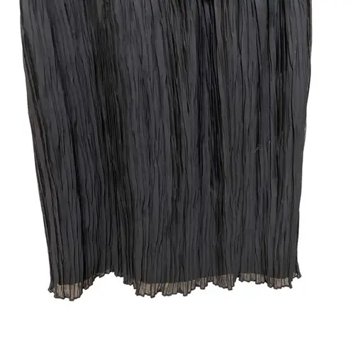 Drew Vegan Faux Leather pleated Lined Dress Black Size 2