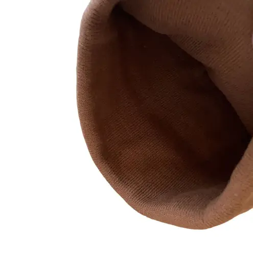 Furtalk brown knit winter warm hat took comfortable lightweight tan clean