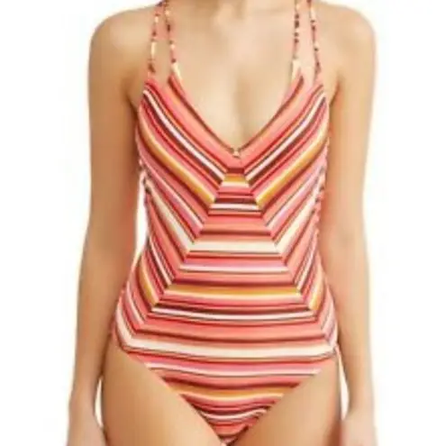 No Boundaries  Striped One Piece