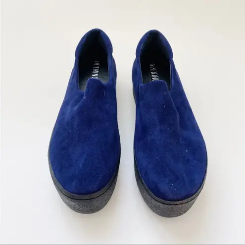 Opening Ceremony suede platform in blue