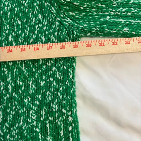 Ruby Rd. Green Boucle Knit Capelet Cardigan Poncho Sweater Size M Size M