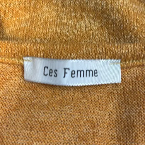 Ces Femme Boho style top Orange Size M