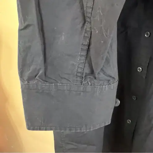 Aritzia Wilfred Free Black Button Down Cotton Blouse Size Small Career Wear Work Black