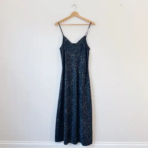 All Saints Tierny Leppo Slip Dress Leopard Print