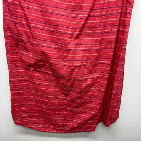 Mata Traders Button Front Sleeveless Women's Shirt Dress Size Medium Lightweight Pink