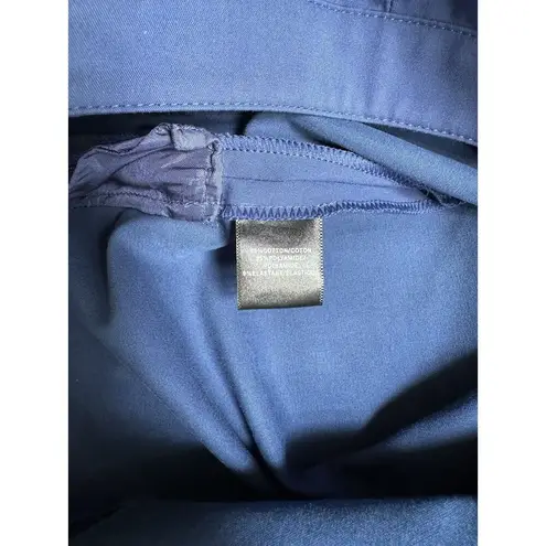 Lafayette 148 Navy Blue Bleecker Mid Rise Straight Leg Dress Pants Women’s Sz 4