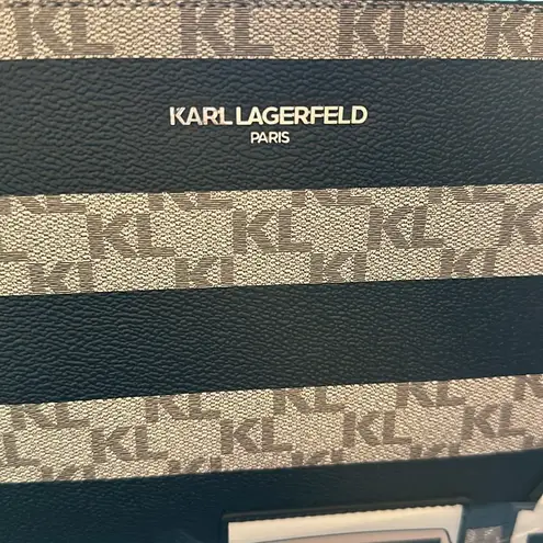 Karl Lagerfeld NWT  Tan and black Shades medium tote Bag