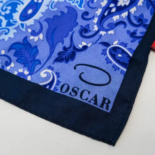 Oscar de la Renta Vintage Paisley Silk Scarf