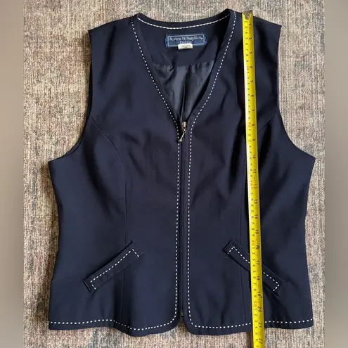 Norton Mcnaughton Vintage Navy Vest Blouse Women’s Size 10P