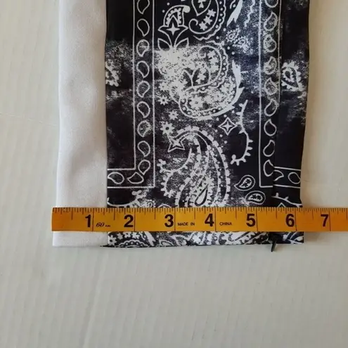 Rue 21 Joggers Pants Beached Parsley Bandana Print Blue and White Size S