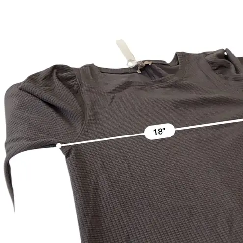 LILLA P Gray Long Sleeve Waffle knit Dress NEW Size SMALL