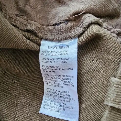 Saks 5th Avenue Pure Navy by Saks Fifth Avenue Military Olive Green Cargo Tapered Pants