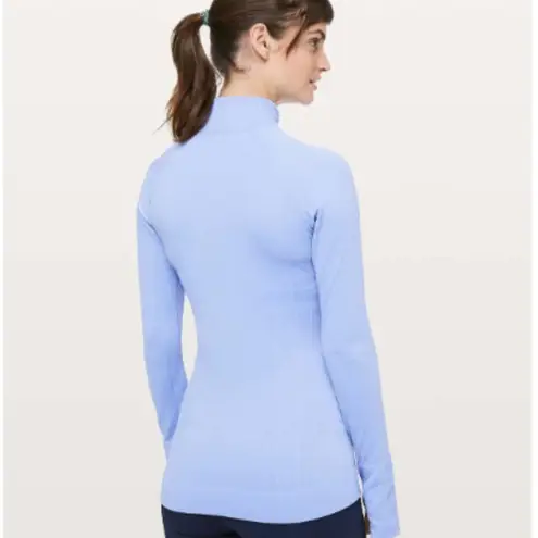 Lululemon  Rest Less Mock Neck Hydrangea Blue