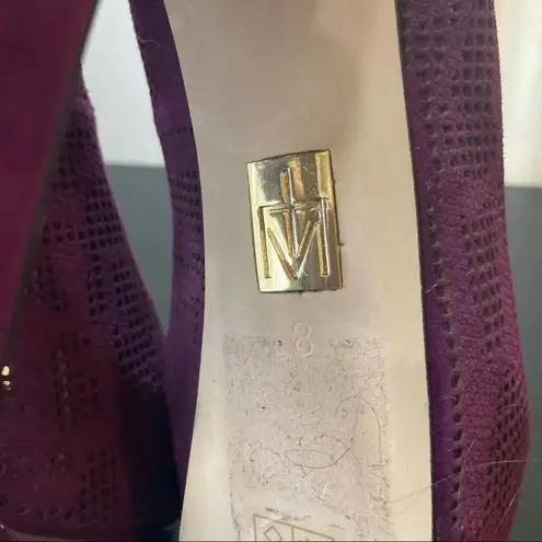 MADONNA Truth Or Dare Langlade Purple Suede Platform Heels Size 5.5