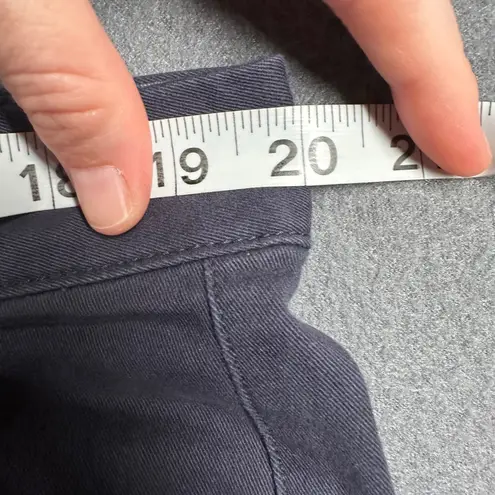 AERO Skinny Ankle Pants Womens 16 Long Navy Casual Chino Stretch Flat Front Blue