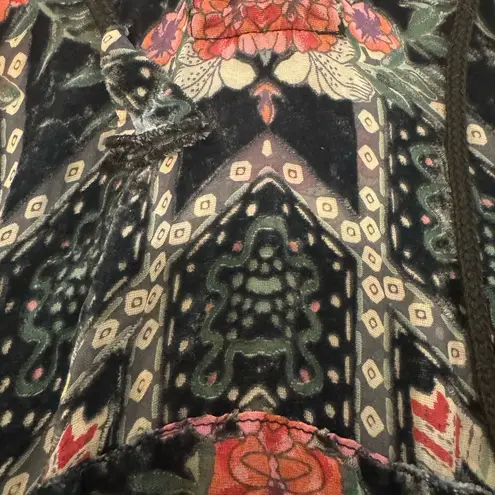 Johnny Was Marami Burnout Hoodie Pete & Greta Silk Blend NWT