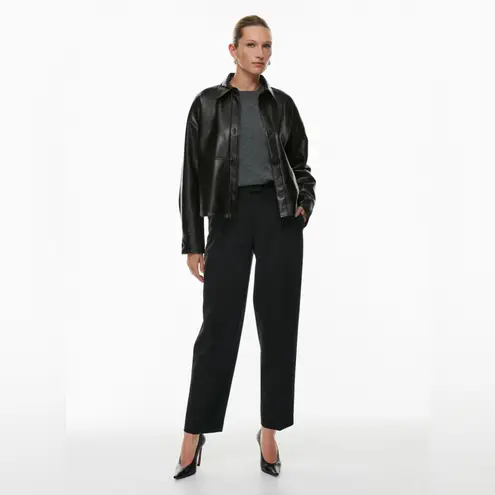 Babaton Aritzia Pelli Hip Shirt Faux Leather Jacket