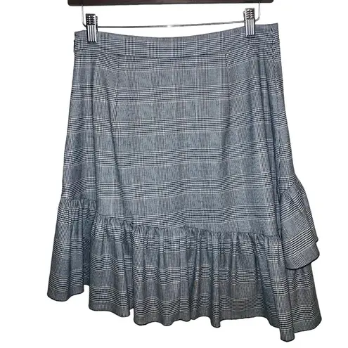 Club Monaco Ruffle gingham/plaid Pru Skirt