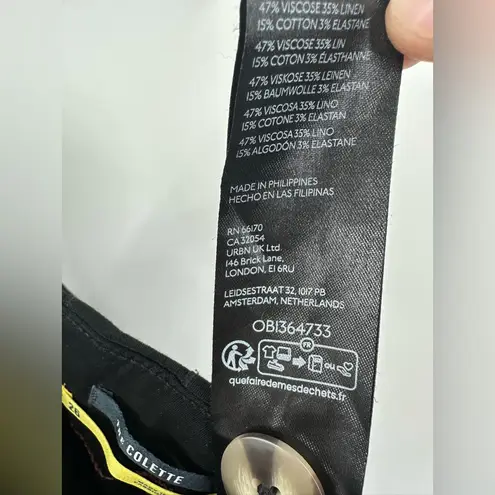 Anthropologie  Maeve Women's Black The Colette Wide Leg Pants Size 26