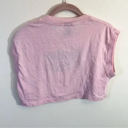 Harley Davidson 3D Emblem Women’s Pink Crop Top Large