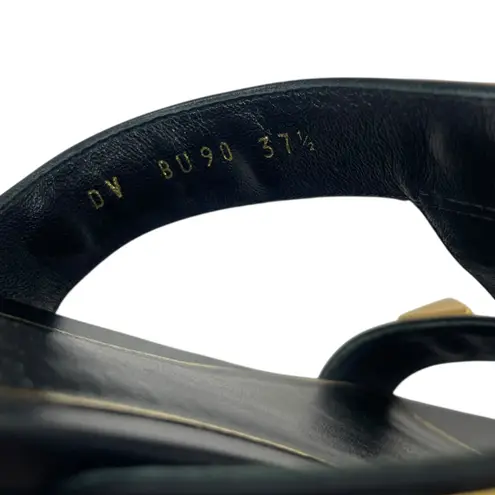 Valentino Garavani Roman Stud Calfskin Leather Slide Sandal Size 37.5