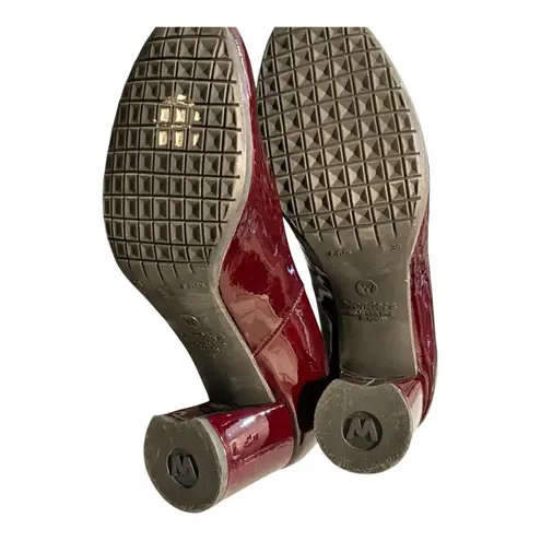 Burgundy Patent Leather Pumps Red Size 8