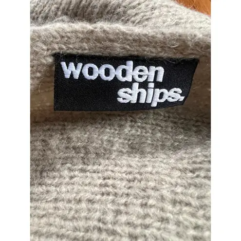 Wooden Ships  Asymmetric Dolman Sleeve Sweater Mohair Wool Nordic Cozy Small