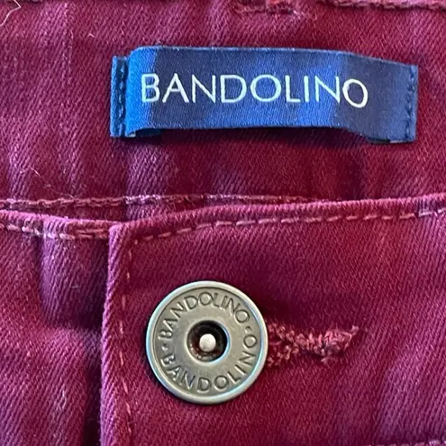 Bandolino Women’s Mandie Jeans Perfect Fit Straight Leg Size 8 NWT Deep Wine