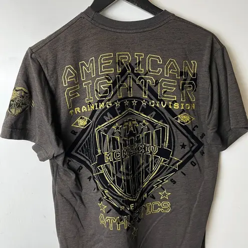 American Fighter T Shirt Small S Gray Graphic Tee
