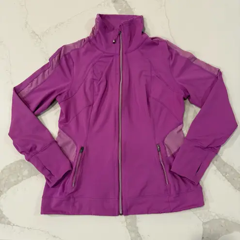 Tangerine Athletic Full Zip Jacket Women’s Size Large Magenta Purple Workout Gym