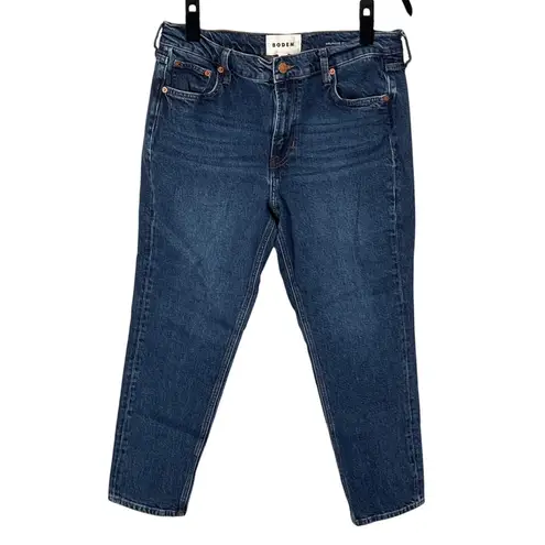 Boden USA Boden Mid Rise Girlfriend Straight Leg Jeans in Mid Vintage Size 30 Petite