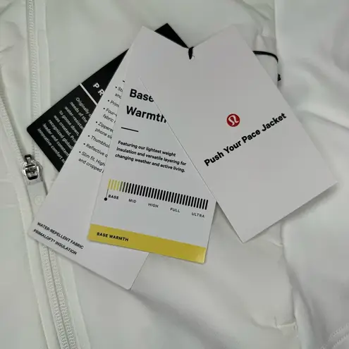 Lululemon  Push Your Pace Jacket White Size 12 NWT - Image 15