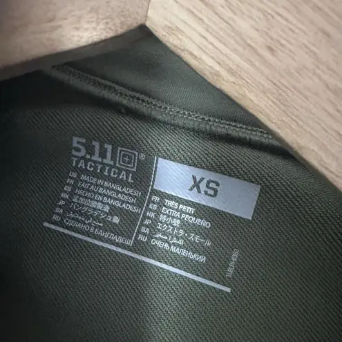 5.11 Jacket Womens Reese 1/4 Zip Tactical Green Pullover Sweater Military XS