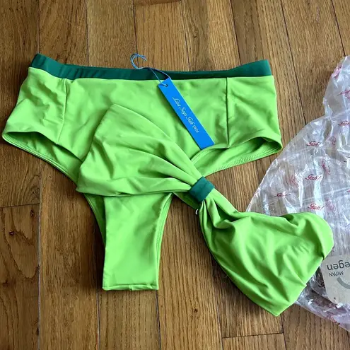 Lisa Says Gah Brooke Two Piece Bikini Womens Size XL Lizard Green Verde NWT