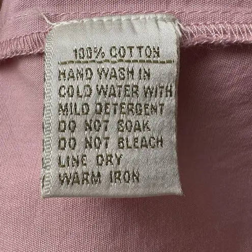 Somerset Bay Pink Embroidered Floral Blouse S | Lace Trim Girly Cottagecore Top