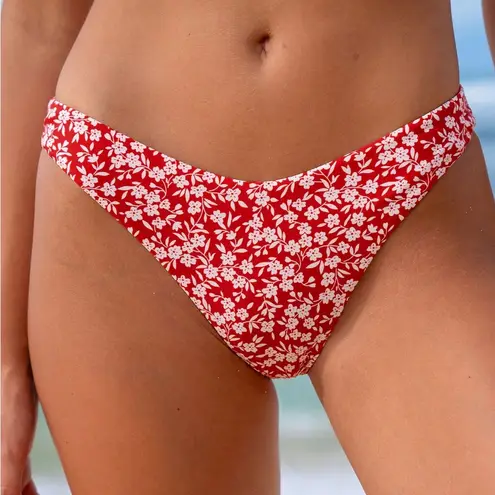 Berlook Red Reversible Floral Halter Bikini SET 71