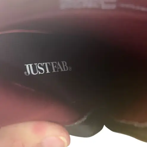 JustFab Adler Women's US 7 Ankle Boots Block Heel Color Strap Buckle Pointed Toe Blue