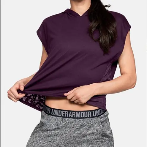 Under Armour Essential Crop Burnout Hoodie