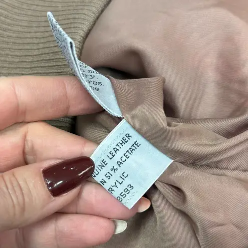 Members Only Vintage Tan Suede Bomber Jacket – Size 42 (Fits Women’s S–M)