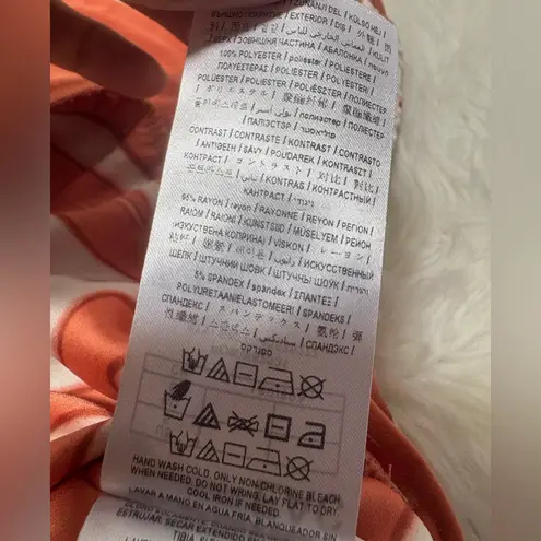 Marciano GUESS Coral and White Patterned Bodysuit