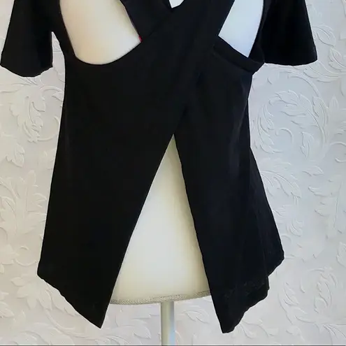 ALC Frank A.L.C. Cross Back Short Sleeve Casual Top…