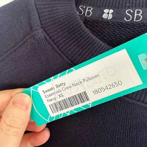 Sweaty Betty Women’s Extra Small Navy Essentials Pullover Crew Neck Stitch Fix N