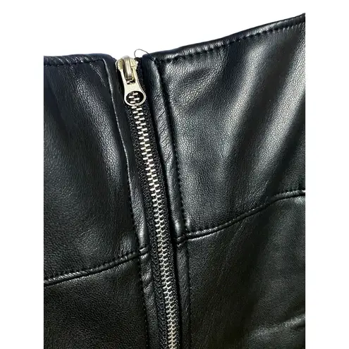 Kirious Faux Leather Vegan Jumper Dress L Sleeveless Goth Whimsigoth Pinup NWT