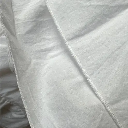 Intermix Bennet Poplin White Smocked Puff Sleeve Dress