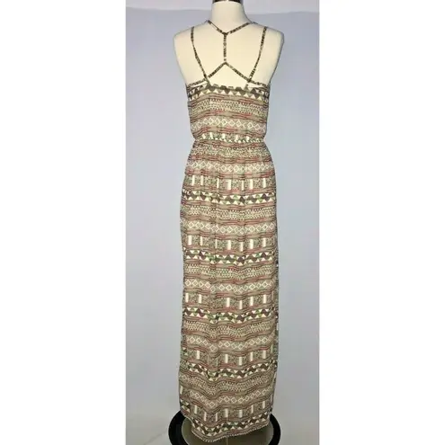 Doe & Rae Womens Maxi Dress Size Small Sleeveless Multi-color